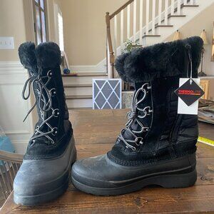 Lands End NEW WITH TAGS Size 11 Black Winter Boots